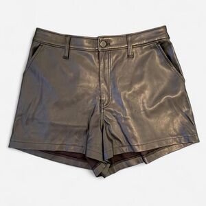 Hollister Faux Leather High Rise Shorts
